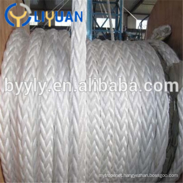 12 Strand Braided UHMWPE Mooring Rope Marine Rope Protected Eye Splice